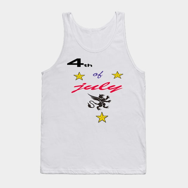 4th of July Independence day T-Shirt Tank Top by simsim